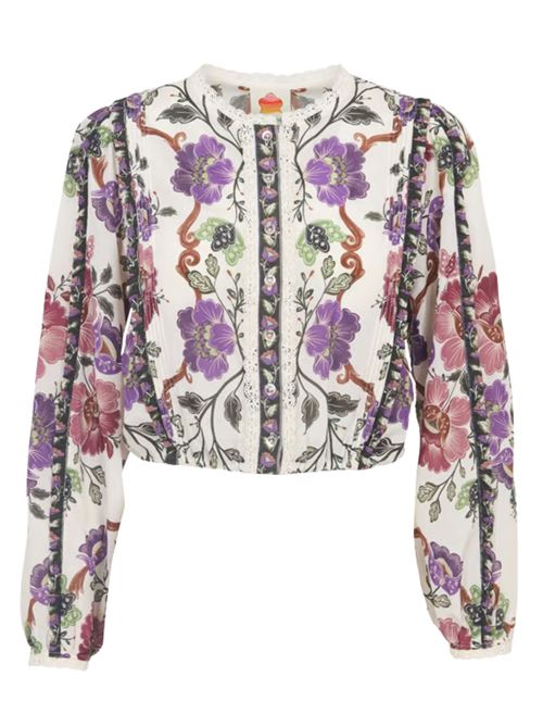 Rococo Shirt FARM RIO | 344234ROCOCOFLOWERSCREAM26091